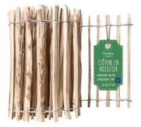 Clôture de Jardin - CREATIVE HOME - Bois de Noisetier - Hauteur 60 cm - Longueur 5 m - Espacement 3-5 cm