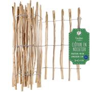 Clôture de Jardin - CREATIVE HOME - Bois de Noisetier - Hauteur 90 cm - Longueur 5 m - Espacement 3-5 cm