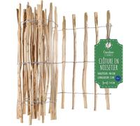 Clôture de Jardin - CREATIVE HOME - Bois de Noisetier - Hauteur 90 cm - Longueur 5 m - Espacement 7-9 cm