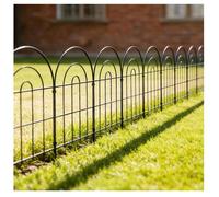 Clôture de Jardin Décorative 60 cm (H) × 33 cm (L),Barrière Animale pour Chien (60 cm H × 33 cm l (10 Panneaux,Longueur Totale 3,3 m