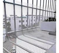 Clôture de jardin en maille plastique blanche jardinage hexagonale grillage à poules extra longue Barrière construction temporaire(0.7x3m/2.3x9.84ft)
