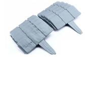 ClôTure De Jardin Imitation Pierre Clôture De Jardin en Pierre D'imitation, 10 Pièces, Bordure Extérieure, Bordure De Pelouse, Piquet De Support for Plantes(DR189-grey-10pcs)