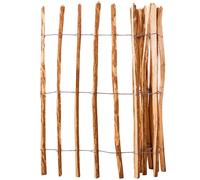 Clôture de Jardin Lattis Bois de Noisetier 120x250 cm Bordure Barrière vidaXL