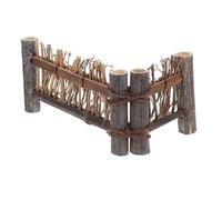 Clôture de Jardin Miniature en Bambou, Paravent Pliable pour Bonsaï | Décor Marron à Design Symétrique, Ambiance Orientale Élégante, pour Thé et Présentation Végétale
