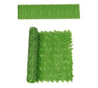 Clôture de lierre artificiel - Rouleau de clôture extensible avec fausses feuilles de lierre 0,5 m x 2 m - Haie d' résistante à la décoloration - Haie d' , aménagement paysager mural
