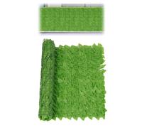 Clôture de lierre artificiel - Rouleau de clôture extensible avec fausses feuilles de lierre 0,5 m x 2 m - Haie d' résistante à la décoloration - Haie d' , aménagement paysager mural