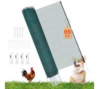 Clôture de pâturage mobile - Filet en PE 20 m x 1,2 m - Piquets à double pointe - Avec cordes de tension - Clôture pour chiens et poules - Pour le jardin et le camping