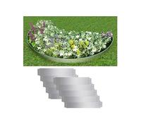 vidaXL Clôture de pelouse 10 pcs - Acier galvanisé