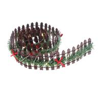Clôture de sapin de Noël pour chiens en bois festif à LED Décoration de | Bordure d'arbre pour chats et chiens pour maison, dortoir, appartement, salon, cheminée, jardin, terrasse, cour, café