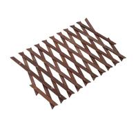 Clôture Décorative Extérieure en Bois Marron, Décor Mural Pastoral | Installation Facile, Finition Lisse et Polie, pour Terrasse, Balcon, Bordures D’herbe et Allées de Gravier