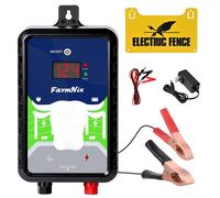 Clôture électrique en saule, 12 V avec écran LED, 230 V, portée de 24 km