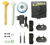Clôture Électrique pour Chien avec 2 Colliers - Colliers Anti-Fugue pour un Dressage Efficace-