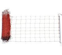 Clôture électrique pour moutons - Portail électrique pour pâturage - Filet pour agneaux - Pour assurer la sécurité des animaux - Poteaux à double point - 50 x 108 cm - Orange et blanc