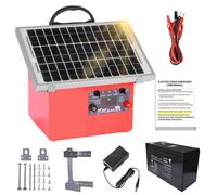 Clôture électrique solaire de 32 kilomètres, 9,5 kV, 0,5 J, pour chevaux et bétail