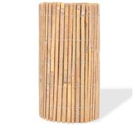 Clôture en bambou - MEUBLECHIC - 1000x50 cm - Naturelle - Bambou fendu - Fil galvanisé - Artisanal - Design élégant