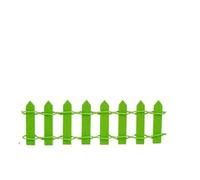 Clôture en bois 10 pièces Pour Les Jardins,Les Pots De Fleurs | Micro ornements de paysage, clôture, mini petite clôture, ornements de jardin(Green)
