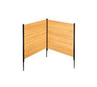 VEVOR Clôture de confidentialité en bois, 1100 x 982 mm, clôtures d'écran pour climatiseur à 2 panneaux, avec piquets métalliques, installation facile, brise-vue extérieur pour décoration de jardin