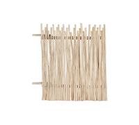 Clôture en bois de teck - L100 x H120 cm coloris naturel clair - EDANA