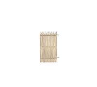 Clôture en bois de teck - L100 x H180 cm coloris naturel clair - EDANA