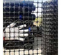 Clôture en fil de fer plastique for balcon et terrasse, barrière jardin noire for animaux, filet jardinage for plantes, for volaille(1x50m(3.3x164ft))