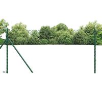 Clôture en fil métallique, dimensions 1,5 m x 10 m, matériau métallique, facile à assembler, non revêtue, sécurité durable