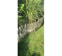 Clôture en lattis bois de noisetier / châtaignier - clôture déroulable nature - bassin et jardin - clôture en bois de noisetier ou châtaignier 150 x 500 cm ( Lattenabstand 7-9 cm ) naturel