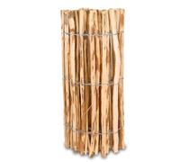 Clôture en lattis en bois 80 cm de hauteur, bordure de bassin en noisetier, clôture de 5 m de longueur, clôture de jardin, distance entre les lattes de 4 à 6 cm, lattes résistantes aux intempéries