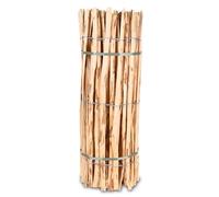 Clôture en lattis en bois de noisetier - Hauteur : 100 cm - Longueur : 5 m - Espacement entre les lattes : 4 à 6 cm - Résistant aux intempéries