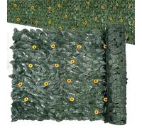 Clôture en lierre artificiel, barrière artificielle décorative et esthétique de 3 m, écran de confidentialité pour balcon, jardin, véranda, appartement