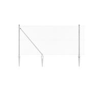 vidaXL Clôture en fil soudé avec pointes 10 x 1,2 m Argenté Maille