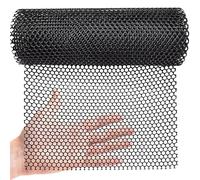 Clôture en plastique - Rouleau de maille en plastique vert - Grillage à poulet de 50 cm x 3 m pour volaille, barrière animale, fleurs, jardinage - Solution de clôture en plastique et de jardin