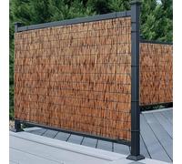 Clôture en roseaux naturels, for plus d'intimité et de protection | Clôture d'intimité en bambou, adaptée aux balcons extérieurs, aux patios, aux jardins et aux cours arrière(WxH(2.6x13ft))