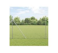 Clôture en treillis 1,6x10 m en acier galvanisé 42004851