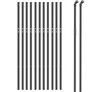 Clôture en treillis métallique anthracite 1x25m acier galvanisé