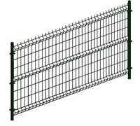 Clôture en treillis soudé double fil, dimensions 2500 x 1530 mm, galvanisée. Fil de 4 mm, mailles de 55 x 200 mm