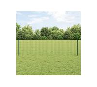 Clôture Euro avec 11 poteaux verts 0,6x25 m en acier 3336015