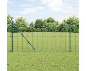 Clôture Euro avec des Pointes 25 x 1,2 m Acier recouvert de PVC