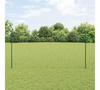 Clôture Euro avec poteau 10 x 1,6 m Acier recouvert de PVC Vert