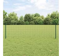 Clôture Euro avec poteau 50 x 0,6 m Acier recouvert de PVC Vert