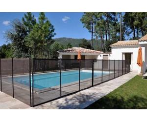 Cloture FILET BEETHOVEN en section de 1 m ( 2 poteaux ) noir + noir