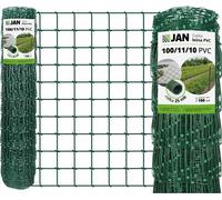 Clôture forestière - 100/11/10 - Hauteur 100 cm - Rouleau de 25 m - Vert - Galvanisé + revêtement PVC - Treillis noué Clôture pour gibier 10 x 10 cm - 80 g/m²
