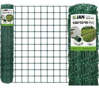 Clôture forestière - 120/13/10 - 120 cm de hauteur - Rouleau de 25 m - Vert - Galvanisé + revêtement PVC - Treillis noué Clôture pour gibier 10 x 10 cm - 80 g/m²