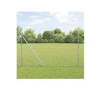 vidaXL Clôture hexagonale 1,5 x 10 m Acier galvanisé Argenté