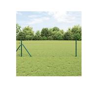 vidaXL Clôture hexagonale 0,4 x 50 m PVC Vert | Construction robuste qui résiste dans le temps, Style moderne avec un revêtement en PVC,