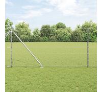 Clôture Hexagonale Vidaxl 1,2x100 M Acier Galvanisé, Poteaux De Clôture Vidaxl Avec Pointe 13 Pcs Ø32 Mm 140 Cm Acier Galvanisé