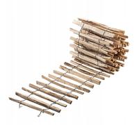 KADAX Cloture a Piquets en Bois de Noisetier pour Jardin, Ganivelle Naturelle et Durable pour Delimitation de l'Espace Exterieur (4-6 cm, 60 x 500 cm)