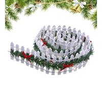Clôture miniature en bois - Barrière de jardin féérique en bois, panneau de barrière d'artisanat | Panneaux de clôture de jardin avec lumière LED pour cadeau de Noël et constitue également un cadeau