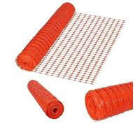 Clôture - NAIZY - 50 m - Plastique PE - Orange - Hauteur 100 cm - Maille 70x35 mm