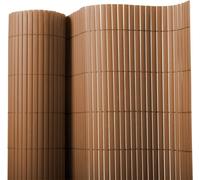 Clôture pare-vue PVC marron 100 x 300 cm