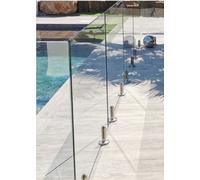 Cloture piscine NAXOS : Module de 2.00 m + 2 pinces + 2 caches